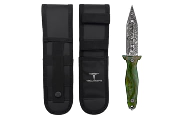 Image of Takumitak Protector Fixed Blade Knife, 4.5in, 3cr13 Blade, Spear Point Blade, Fiberglass Reinforced Nylon, Green, TKF503GN-CS