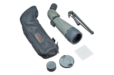 Image of Tasco 20-60x80mm Gray FC Spotting Scope, Angled, Tripod, Gray,Soft Case, Box 5L, TS20608045