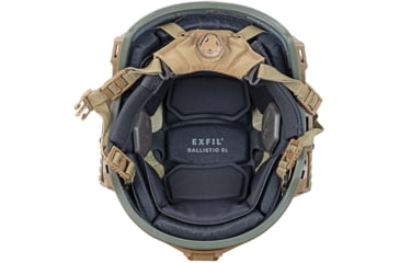 Image of Team Wendy EXFIL Ballistic SL Helmet LED Left Eye Dominant Retention, Green, Medium/Large, 76-71S-E71-L