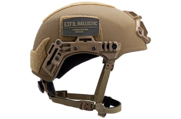 Image of Team Wendy EXFIL Rail 3.0 Ballistic Helmet, LED Left Eye Dominant Retention, Coyote Brown, 2XL, 73-R3-32S-E32-L