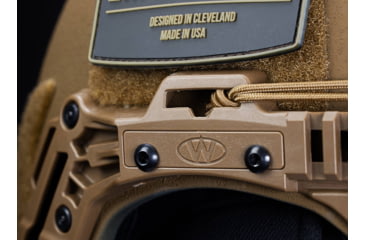 Image of Team Wendy EXFIL Rail 3.0 Ballistic Helmet, LED Left Eye Dominant Retention, Coyote Brown, 2XL, 73-R3-32S-E32-L