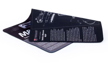 Image of TekMat 17in Printed Gun Cleaning Mat Smith&amp;Wesson M&amp;P Cutaway DblSide, Black, TEK-17-SW-MP-CA-DBL