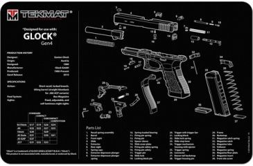 Image of Tekmat Armorers Bench Mat 11''x17'' Glock Generation 4