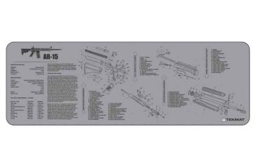 Image of Tekmat Armorers Bench Mat 12''x36'' Ar-15 Grey