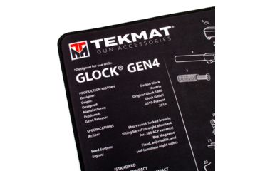 Image of Tekmat Armorers Bench Mat Ultra 15x20 Glock Gen 4 Blk
