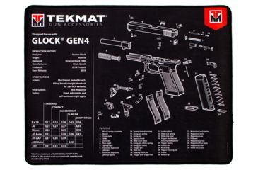 Image of Tekmat Armorers Bench Mat Ultra 15x20 Glock Gen 4 Blk