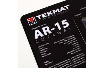 Image of TekMat Ultra 44 - AR-15 -Cut Away Cleaning Mat, Black Cutaway, TEK-44-AR15-CA