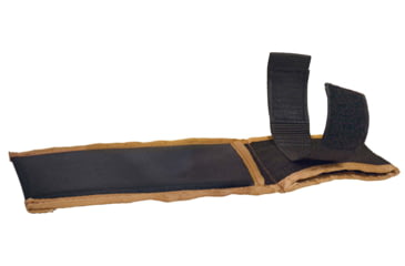 Image of Teknetics DIGGER Digging Knife, Sheath &amp; Patch, 7.5in Blade Length, Brown Rubber Handle, Black Blade, DIGGER