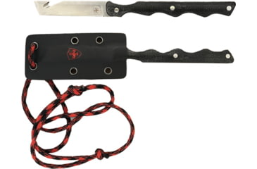 Image of Templar Knife The Neck Folding Knife, 2.46in, Powder D2 Steel, Tanto Plain Blade,Black Canvas Micarta Handle, N-TKR-22-2