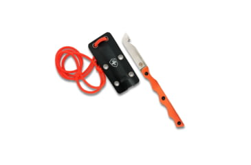 Image of Templar Knife Neck Powder Folding Knife, 2.46in, Drop, Black Powder, D2, Sillver, N-BLK-32-2
