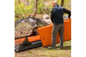 Image of TETON Sports ComfortLite XXL Self-Inflating Sleeping Pad with Velcro, Orange/Grey, 2XL, 1043A