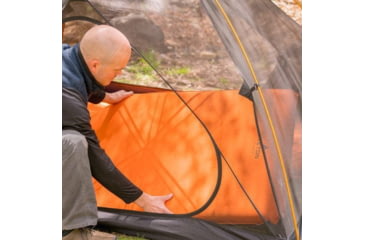 Image of TETON Sports ComfortLite XXL Self-Inflating Sleeping Pad with Velcro, Orange/Grey, 2XL, 1043A