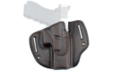 Image of Texas 1836 Crusader - Pancake Style OWB / IWB Holster, Right Hand, 1911 3in, Brown, TX-DCH-207