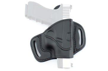 Image of Texas 1836 Fort - Quick Draw OWB Holster, Left Hand, Smith &amp; Wesson J-Frame / M&amp;P Bodyguard 38 Revolvers, Ruger LCR, Black, TX-EP-BH2-021