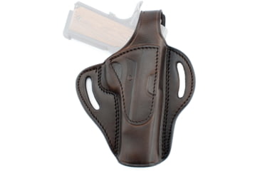 Image of Texas 1836 Standoff - Thumb Break OWB Holster, Right Hand, Most Large Frame Revolvers 4in, Brown, TX-BH1-942