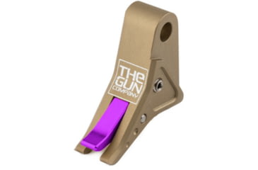 Image of The Gun Company Gen 1-5 SS Trigger, FDE Shoe/Purple Safety, FDE/Purple, TGC-SS-TRG-FDE-PRP