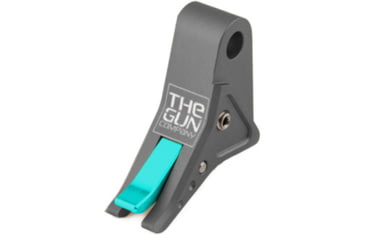 Image of The Gun Company Gen 1-5 SS Trigger, Gray Shoe/Teal Safety, Gray/Teal, TGC-SS-TRG-GRY-TEAL