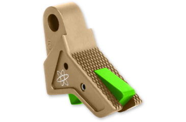Image of The Gun Company Gen 1-5 TWP Trigger, FDE Shoe/Monster Green Safety, FDE/Monster Green, TGC-TWP-TRG-FDE-MGRN