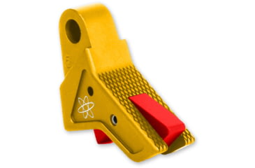 Image of The Gun Company Gen 1-5 TWP Trigger, Gold Shoe/Red Safety, Gold/Red, TGC-TWP-TRG-GOLD-RED