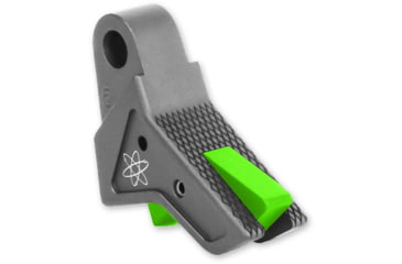 Image of The Gun Company Gen 1-5 TWP Trigger, Gray Shoe/Monster Green Safety, Gray/Monster Green, TGC-TWP-TRG-BLK-MGRN