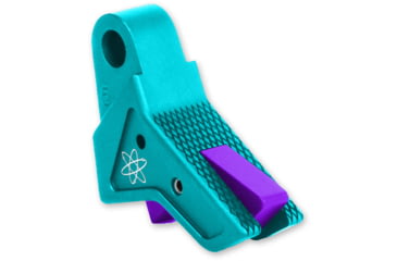 Image of The Gun Company Gen 1-5 TWP Trigger, Teal Shoe/Purple Safety, Teal/Purple, TGC-TWP-TRG-TEAL-PRP