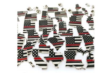 Image of Thin Blue Line Arizona, Thin Red Line American Flag Pin - AZ-TRL-PIN