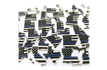Image of Thin Blue Line Arkansas, American Flag Pin, Thin Blue Line - AR-TBL-PIN
