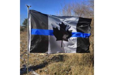 Image of Thin Blue Line Canadian Flag, 3 X 5 Ft, Thin Blue Line - BLUE-CANADA-3X5