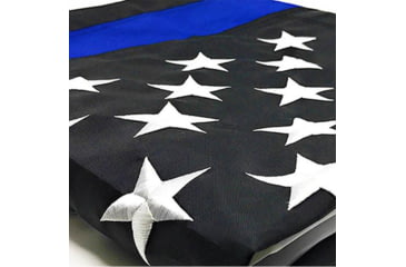 Image of Thin Blue Line House Flag/pole Hem - American Flag, 3 X 5 Ft - HB-AMERICAN-3X5