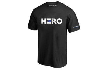 Image of Thin Blue Line Men's T-shirt, Hero - Usa - HERO-TBL-SHIRT-BLK-4XL