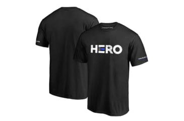 Image of Thin Blue Line Mens T-shirt, Hero - Usa - HERO-TBL-SHIRT-BLK-L