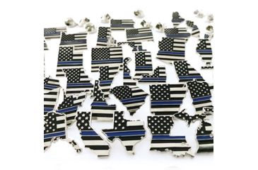 Image of Thin Blue Line Louisiana, American Flag Pin, Thin Blue Line - LA-TBL-PIN