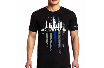 Image of Thin Blue Line T-shirt - Ny Large, - NY-LRG-TBL-SHIRT-BLK-L