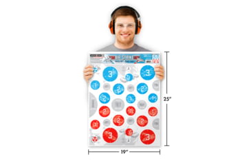 Image of Thompson Target Air Strike 2 Player Shooting Game Targets - 19x25in, 20 Pack, Multi, Extra Large, 4001-20