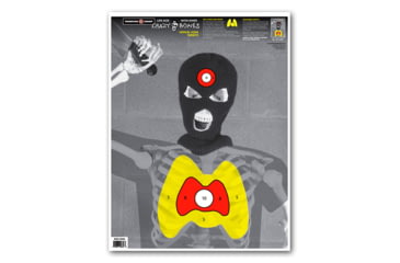 Image of Thompson Target Crazy-Bones Knife Paper Shooting Targets 19x25in, 20 Pack, Yellow, Extra Large, 0656-20