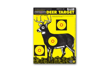 Image of Thompson Target Deer Sight In Targets 9x12in, 50 Pack, Yellow, Small, 4231-50