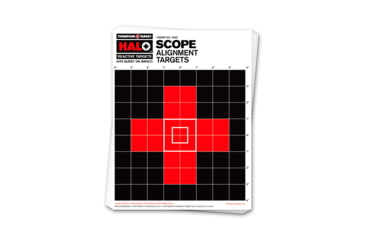 Image of Thompson Target HALO Scope Sight-In Reactive Splatter Targets 8.5x11, 20 Pack, Black/Red, Small, 4605-20