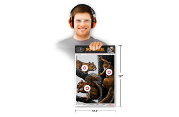 Image of Thompson Target Life-Size Squirrel 12.5x19 Paper Hunting Targets, 30 Pack, Brown, Large, 2004-30