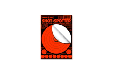 Image of Thompson Target Shot Spotter 6.5x9in Adhesive Peel &amp; Stick Targets, 30 Pack, Orange, XS, 5504-30
