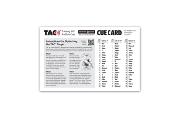 Image of Thompson Target TAC Target Training W/Audible Cues 19x25 Shooting Targets, 20 Pack and Cue Card, Multi, Extra Large, 2704-20