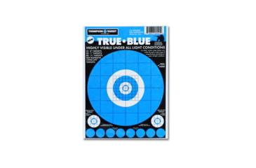 Image of Thompson Target True Blue 6.5x9in Adhesive Peel &amp; Stick Targets, 30 Pack, Blue, XS, 5521-30