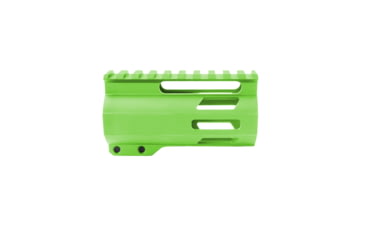 Image of Tiger Rock AR-15 4in M-Lok Super Slim Free Float Handguard w/2in &amp; 3in M-Lok Rail Sections, Cerakote, Plain, Zombie Green, Small, FML-4-ZBG