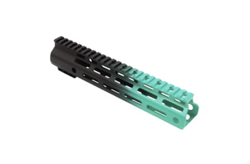 Image of Tiger Rock AR-15 Angle Cut Clamp On M-Lok 10in Handguard, Black Base, Cerakote, Gradient, Robins Egg, Medium, FMLUS-10D-RGB-GRADIENT