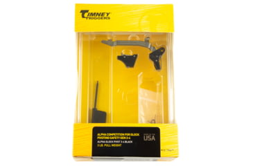 Image of Timney Triggers Alpha Competition Pivot Pistol Trigger, GLOCK Generation 3/4, Flat Face, 3lb, NP3 Coated, Black, ALPHAGLOCKPIVOT3-4