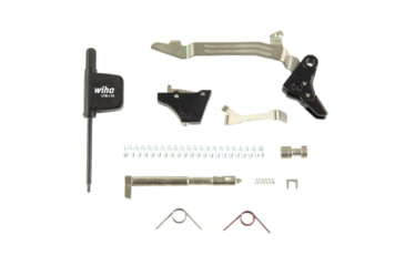 Image of Timney Triggers Ultimate Builder's Kit Pistol Trigger, Glock Gen 3/4, 2.5-3lb, Black, AlphaGlockPivot3-4-UBK