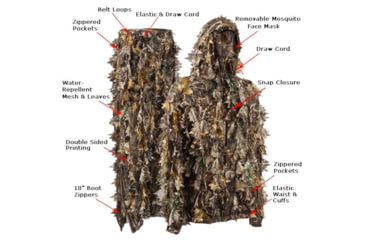 Image of Titan 3D Mossy Oak DNA Leafy Suit, Real Tree Edg, 2XL/3XL