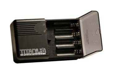 Image of Titanium V4000 AA &amp; AAA NiMh/NiCd Smart Charger, Black, CH-TV4000