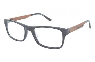 Image of TLG 003 Progressive Prescription Eyeglasses - Frame Black, Size 55/19mm LYNU00301