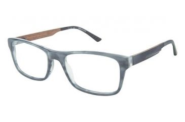 Image of TLG 003 Progressive Prescription Eyeglasses - Frame Grey Tortoise, Size 55/19mm LYNU00303