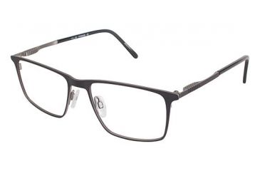 Image of TLG NU013 Single Vision Prescription Eyeglasses - Frame GUNMETAL, Size 54/18mm LYNU01301